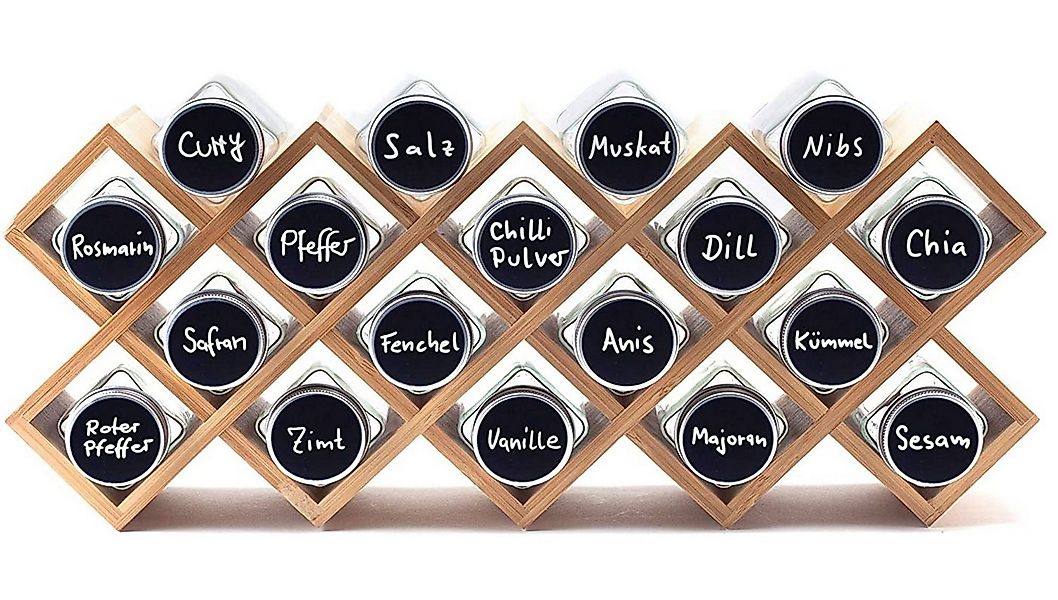 Hanseküche Gewürzregal Gewürzregal aus Holz – FSC®-zertifiziert, Komplettse günstig online kaufen