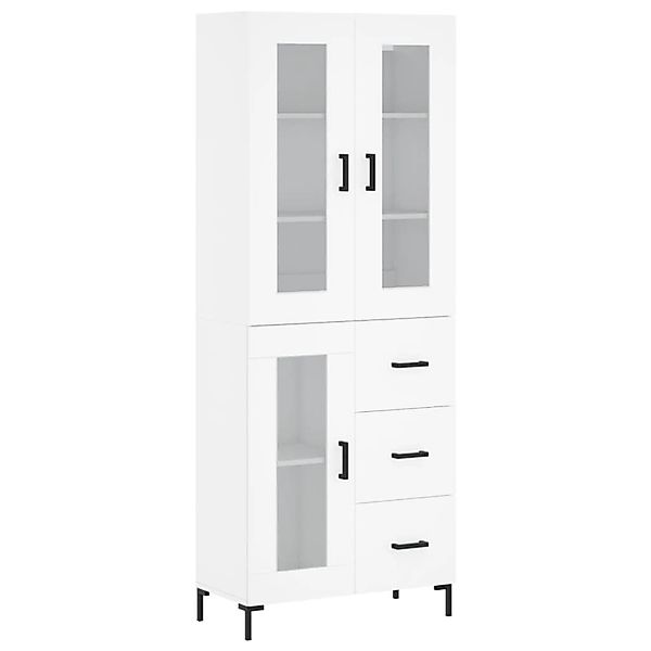 vidaXL Highboard Weiß 69,5x34x180 cm Holzwerkstoff 3198593 günstig online kaufen