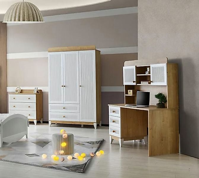 Xlmoebel Kleiderschrank Modernes Schlafzimmer-Set für Jugendliche mit Schra günstig online kaufen