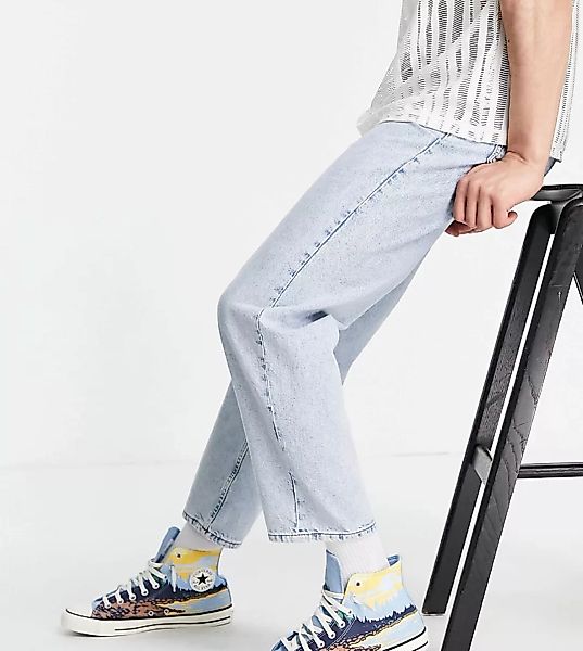 Reclaimed Vintage Inspired – Straight Jeans im Stil der 90er in verwaschene günstig online kaufen