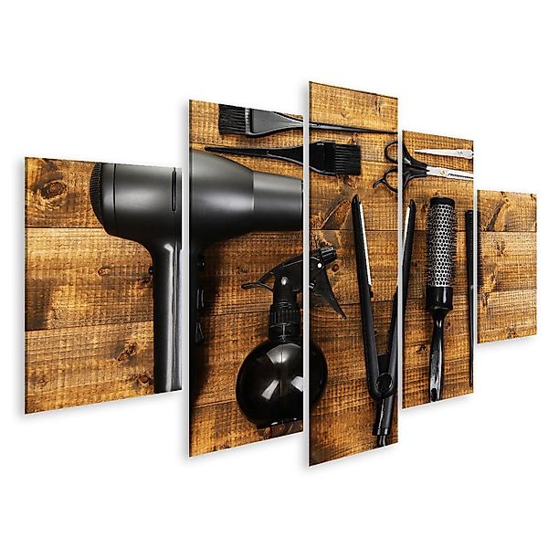 islandburner Leinwandbild Bild auf Leinwand Friseur günstig online kaufen