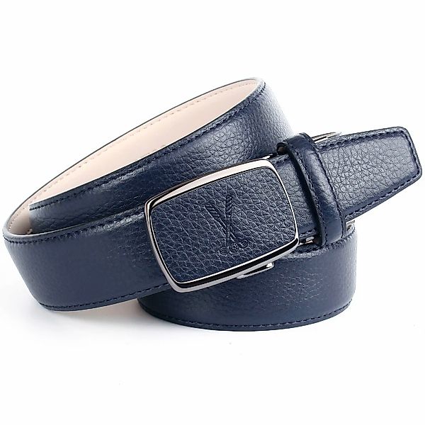 Anthoni Crown Ledergürtel, mit Golf-Prägung, helle Rückseite günstig online kaufen