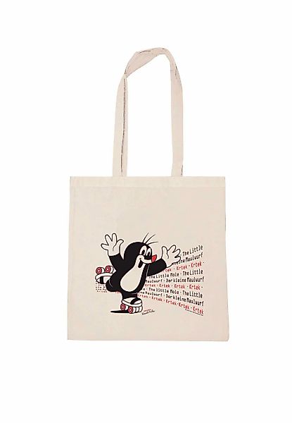 LOGOSHIRT Henkeltasche "Der kleine Maulwurf - Rollschuhe" mit coolem Motiv günstig online kaufen