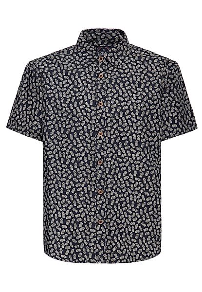 KingKerosin Kurzarmhemd Pineapple mit Allover-Print günstig online kaufen