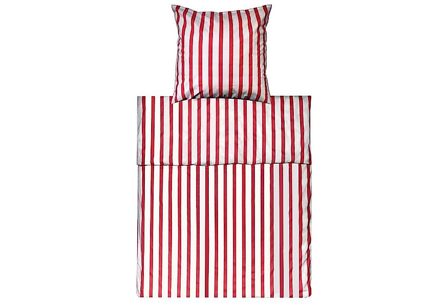 Lavea Bettwäsche Breite Streifen, Set aus 1x 80x80cm Kissenbezug & 1x 135x2 günstig online kaufen