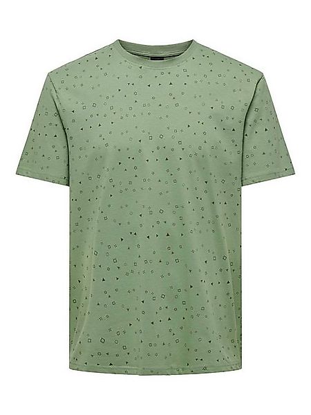 ONLY & SONS T-Shirt Rundhals Kurzarm Basic Baumwolle bequem ONSBASTIAN REG günstig online kaufen