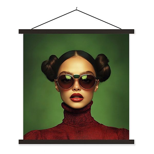 MuchoWow Poster Frau - Grün - günstig online kaufen