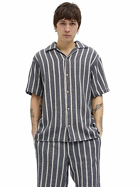 Jack & Jones Herren Kurzarm Hemd JORCOBA STRIPE RESORT SHIRT SS - Relaxed F günstig online kaufen