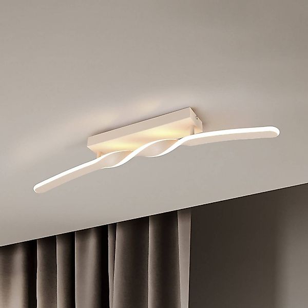 LED-Deckenleuchte Ginko, sand, Metall, Länge 79 cm günstig online kaufen