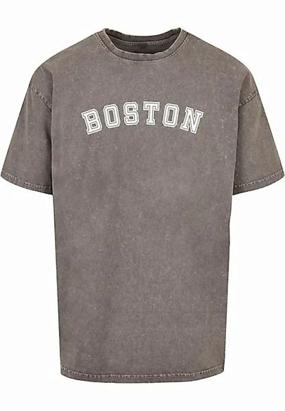 Merchcode T-Shirt Merchcode Herren Boston X Acid Washed Heavy Oversize Tee günstig online kaufen