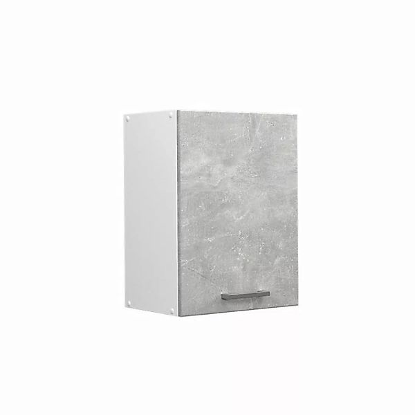 Vicco Hängeschrank Küchenhängeschrank 45 cm R-Line Weiß Beton günstig online kaufen