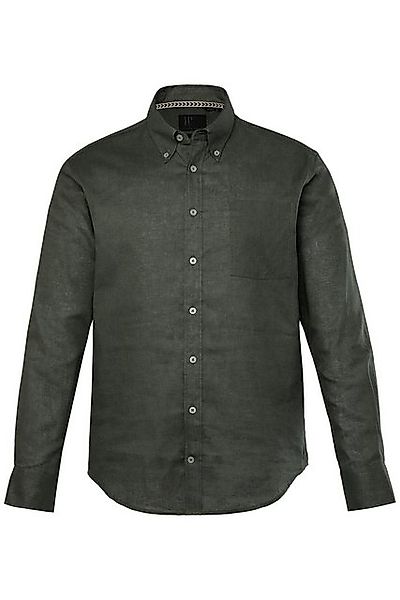 JP1880 Businesshemd Leinenmixhemd Langarm Buttondown-Kragen Modern Fit günstig online kaufen