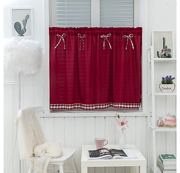 BYSURE Scheibengardine (1 St), Stangendurchzug, verdunkelnd, Polyester, Fen günstig online kaufen