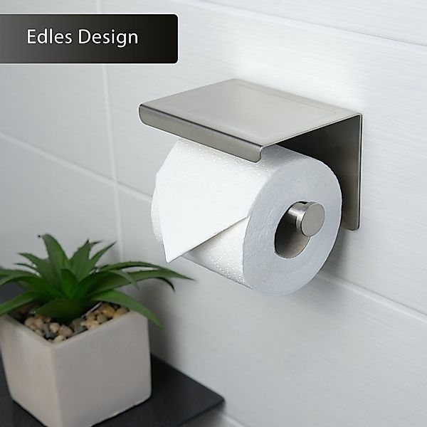 Dolvhin Toilettenpapierhalter ohne Bohren, Edelstahl Klopapierhalter günstig online kaufen