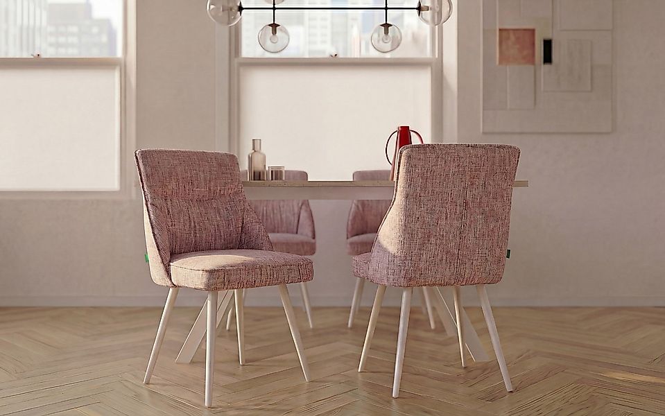 DUBI Möbel Polsterstuhl MIRELA, 360° drehbar mit Rückholfunktion 2er-Set günstig online kaufen