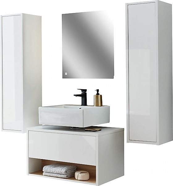 PLACES OF STYLE Badmöbel-Set "Studio Line, Bad im modernen Design, 4-teilig günstig online kaufen