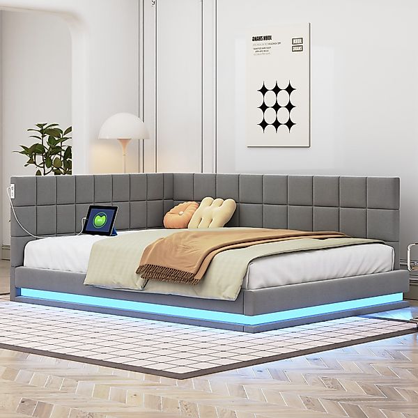 HAUSS SPOLE Schlafsofa 140x200cm mit LED günstig online kaufen