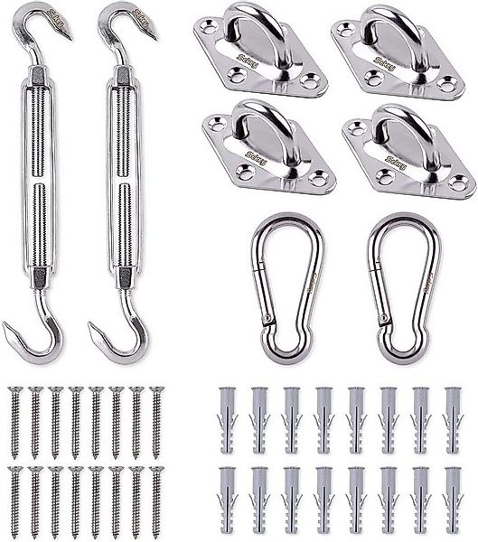 Sekey Sonnensegel Sonnenschutz Befestigungsset Sonnensegel Zubehör für die günstig online kaufen