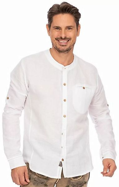 Hangowear Trachtenhemd Stehkragenhemd JEFF weiß (Regular Fit) günstig online kaufen
