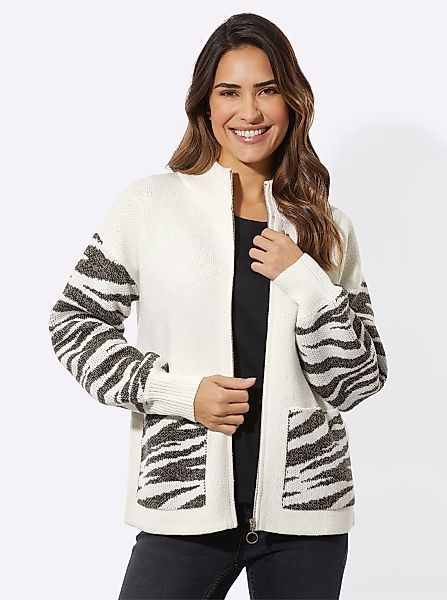 Sieh an! Strickjacke Jacquardstrickjacke günstig online kaufen