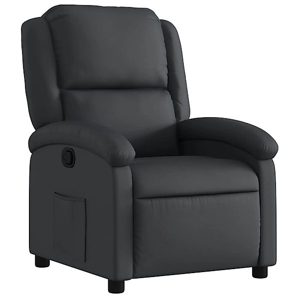 vidaXL Relaxsessel Echtleder Schwarz 3205468 günstig online kaufen