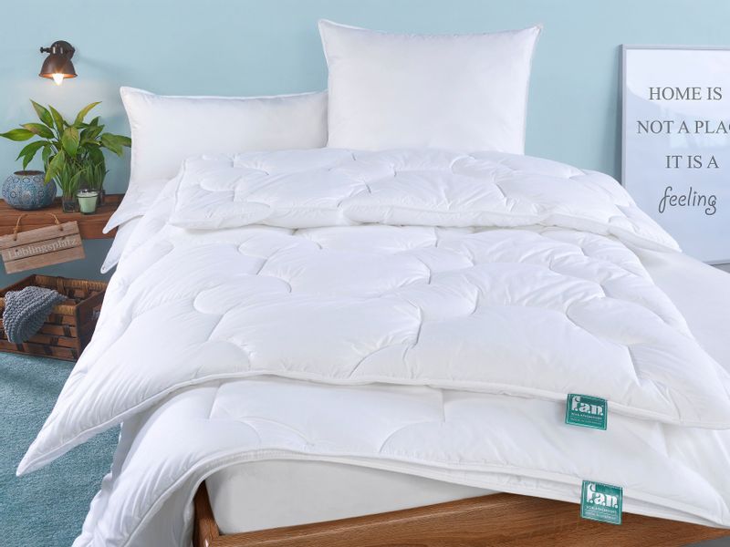 fan Kunstfaserbettdecke "Texas" 4-Jahreszeiten Füllung Polyesterfaser 1 Stk günstig online kaufen