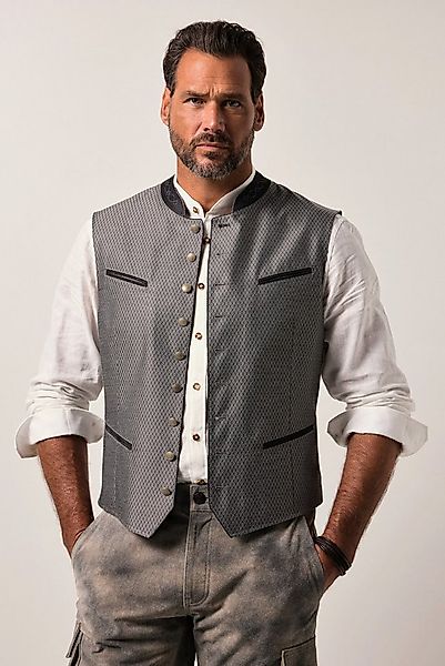 JP1880 Steppweste Weste Tracht Stehkragen Stickerei günstig online kaufen