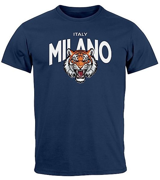 Neverless Print-Shirt Herren T-Shirt Tiger Frontprint günstig online kaufen