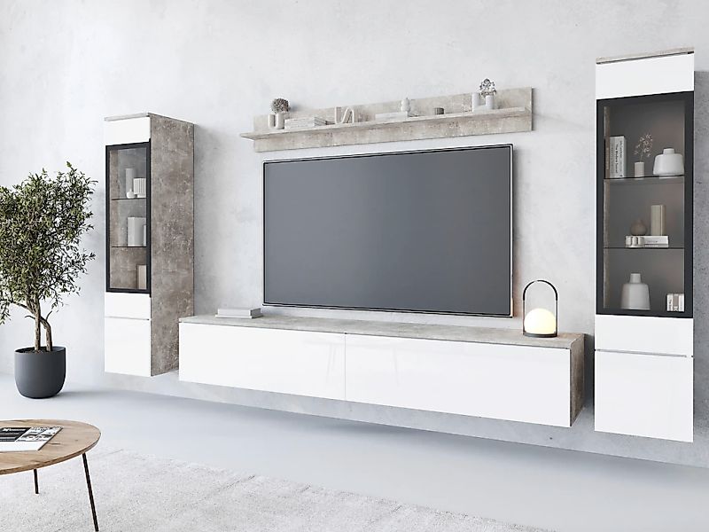 INOSIGN Wohnwand "VERA II" Komplett-Set, 4 Stk. tlg. günstig online kaufen
