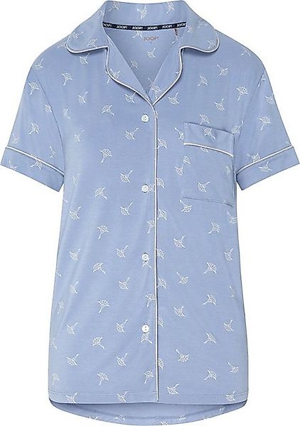 JOOP! Bodywear Pyjamaoberteil JOOP! Sheer Luxury Shirt bel air blue/sand günstig online kaufen