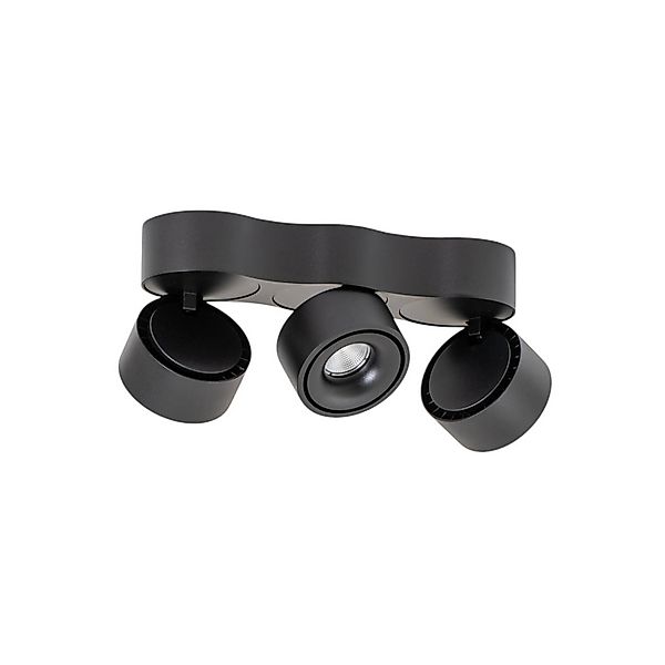 Arcchio LED Deckenleuchte Rotari 10025758 Modern in Schwarz aus Aluminium 3 günstig online kaufen