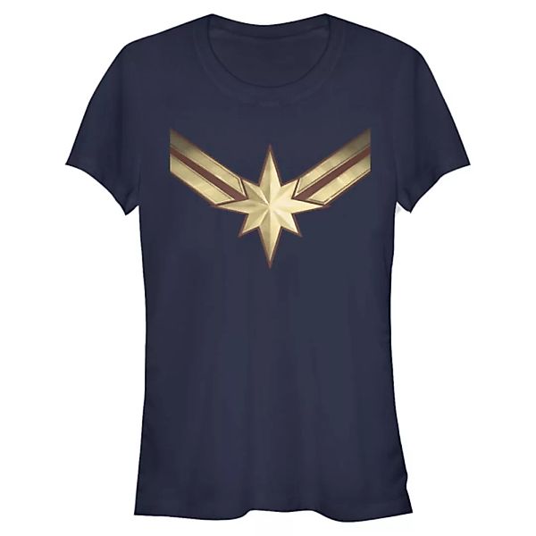 Marvel - Captain Marvel - Captain Marvel Costume Symbol - Frauen T-Shirt günstig online kaufen