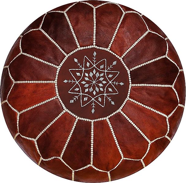 ALMADIH Pouf Leder Pouf Marokkanischer Echtleder Handarbeit Sitzsack günstig online kaufen