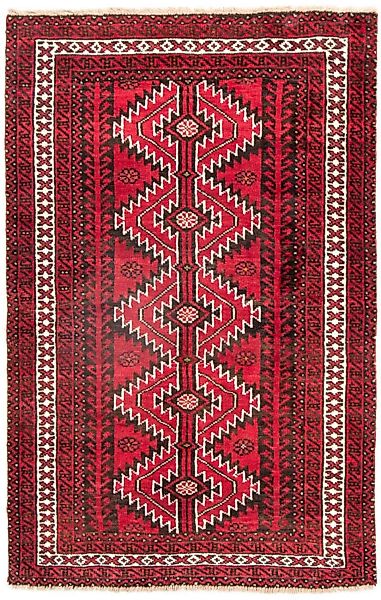 morgenland Wollteppich »Belutsch Medaillon Rosso 187 x 121 cm«, rechteckig günstig online kaufen