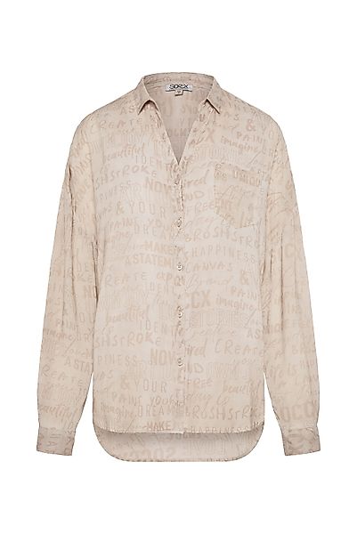 SOCCX Klassische Bluse SOCCX Langarmbluse mit All Over Print in Juicy Cor ( günstig online kaufen