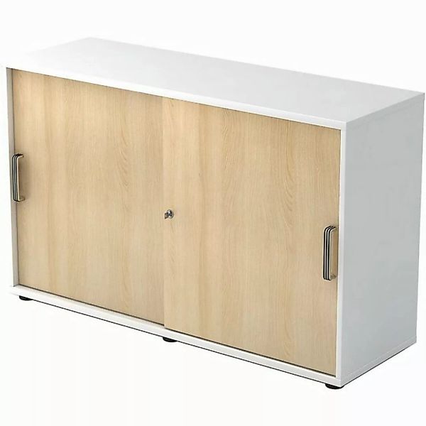 HAMMERBACHER Aktenschrank Schiebetürschrank Derie 9 2 OH BxTxH 120x40x74,8c günstig online kaufen