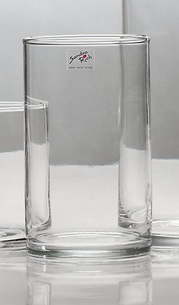 Sandra Rich Dekovase Glasvase Cyli zylindrisch Ø 9 cm - hot cut von Sandra günstig online kaufen