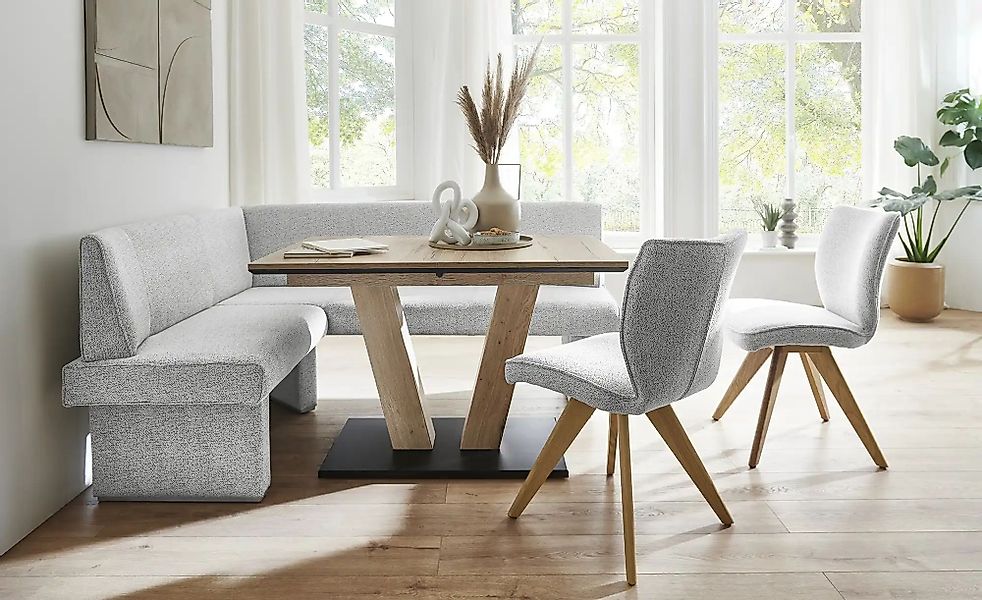 Eckbank  Paris ¦ beige ¦ Maße (cm): B: 206 T: 158.0 Bänke > Eckbänke - Höff günstig online kaufen