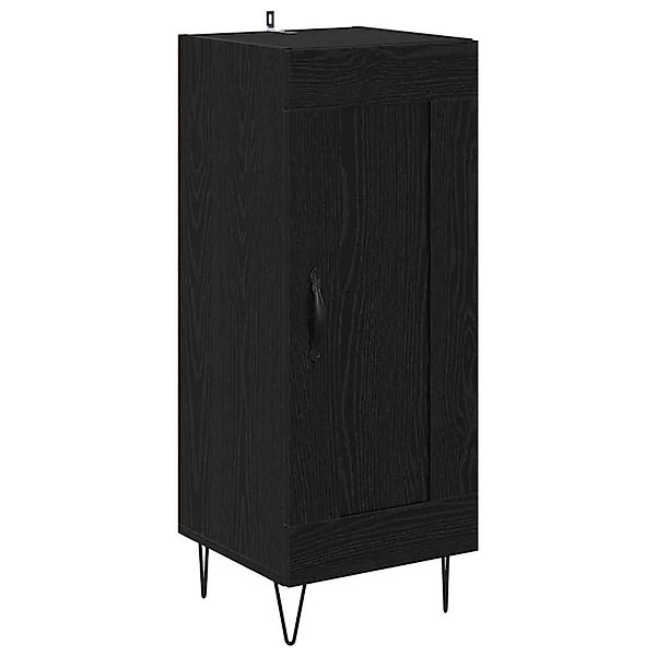 vidaXL Sideboard Schwarz Eichen-Optik 34,5 x 34 x 90 cm 881650 günstig online kaufen