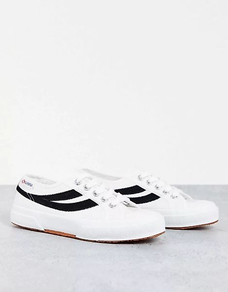 Superga – 2953 Swallow Tail – Klassische Sneaker in Weiß-Schwarz günstig online kaufen