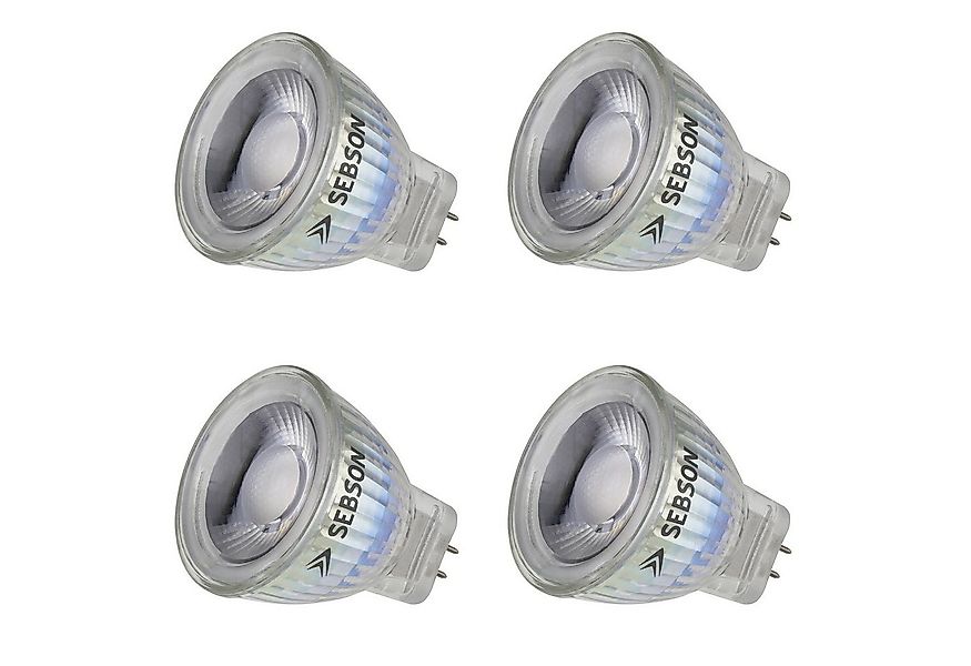 SEBSON LED-Leuchtmittel LED Lampe GU4/ MR11 warmweiß 3W Spotlight 12V ø35x4 günstig online kaufen