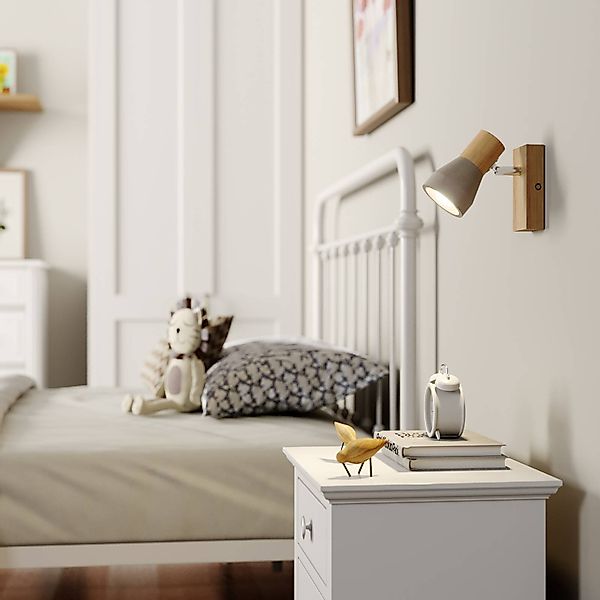 Lindby Strahler Filiz, Skandinavisch, Beton, Holz, günstig online kaufen