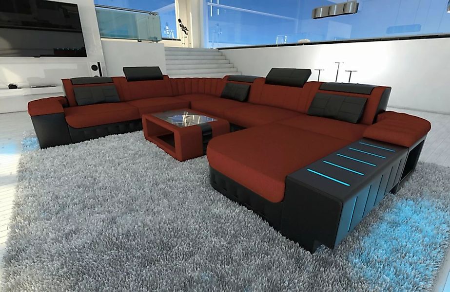 Sofa Dreams Wohnlandschaft Stoff Polster Sofa Couch Bellagio XXL U Form Sto günstig online kaufen