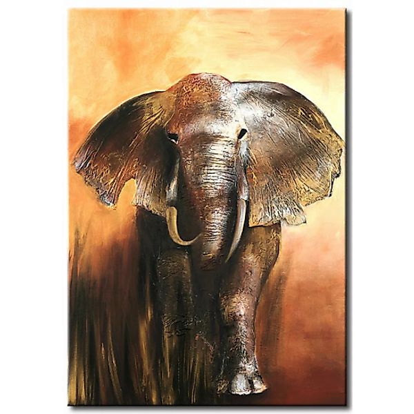 Leinwandbild Eiserner Elefant XXL günstig online kaufen