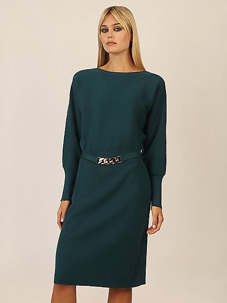 Apart Strickkleid mit Gliederkette Detail Gürtel günstig online kaufen