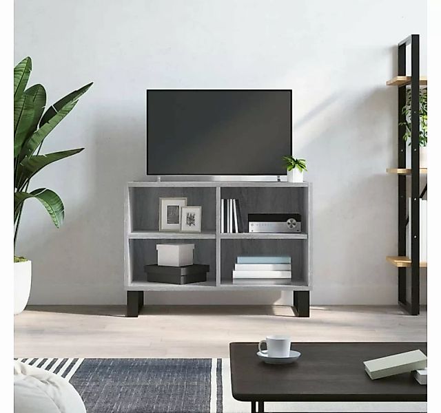furnicato TV-Schrank Grau Sonoma 69,5x30x50 cm Holzwerkstoff günstig online kaufen