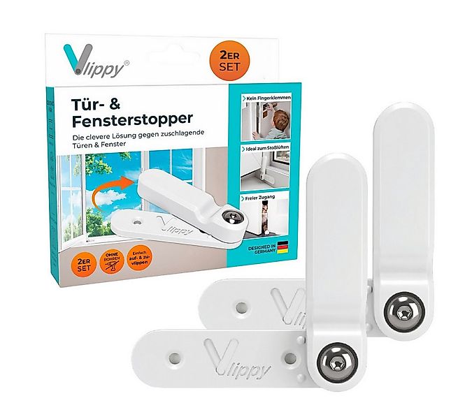 Vlippy Fensterstopper & Türstopper, 2 Stück, Verhindert das Zuschlagen von günstig online kaufen
