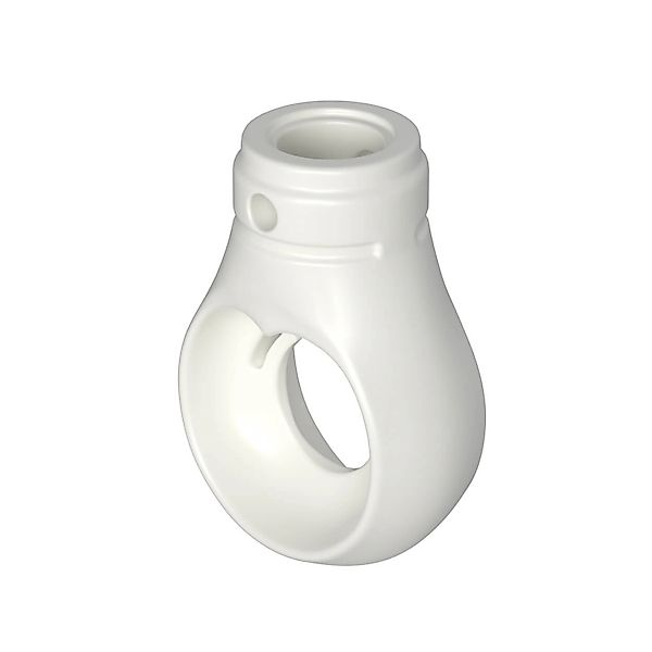 Bauheld Markisenöse Rund 12 mm Ral 9016 für Kugelhaken günstig online kaufen