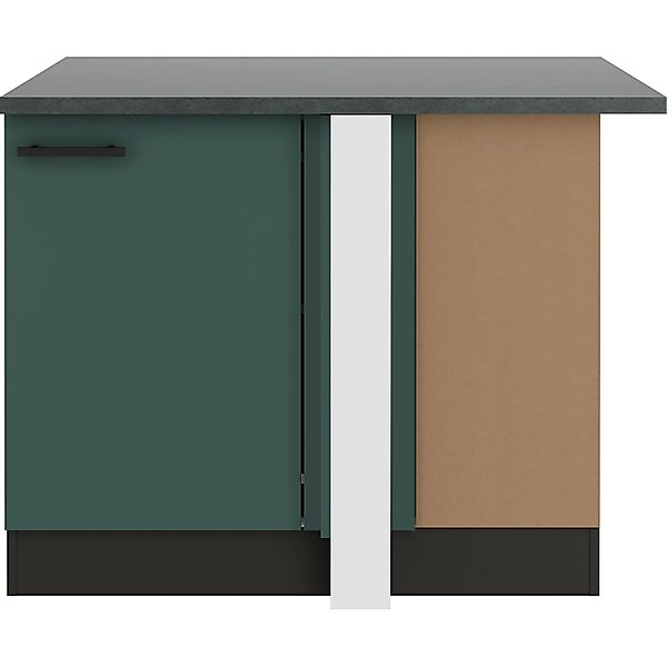 OPTIFIT Verona405 Küchen-Eck-Unterschrank 110 cm Steingrün günstig online kaufen