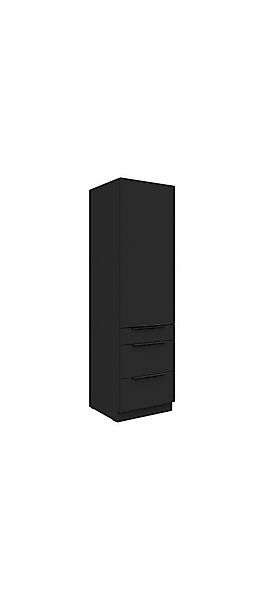 Küchen-Preisbombe Hochschrank 60 cm Küche SIENA Schwarz matt Küchenzeile Kü günstig online kaufen